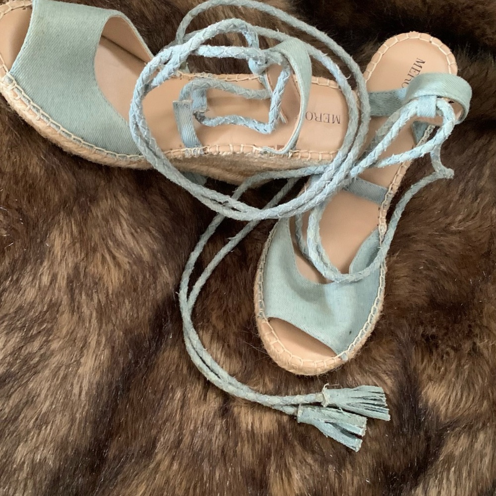 Merona Blue Espadrilles Stylish Comfortable Shoes